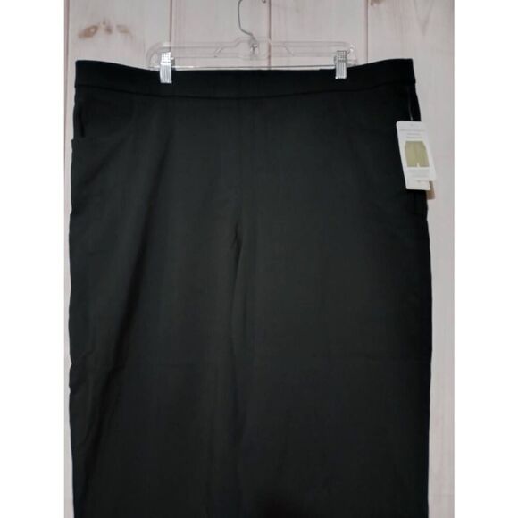 Alfred Dunner‎ Pants Ladies 22W Black Allure Slimming Modern Fit Stretch - Picture 3 of 7
